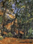 Paul Cezanne of the stones and park tree Sweden oil painting artist